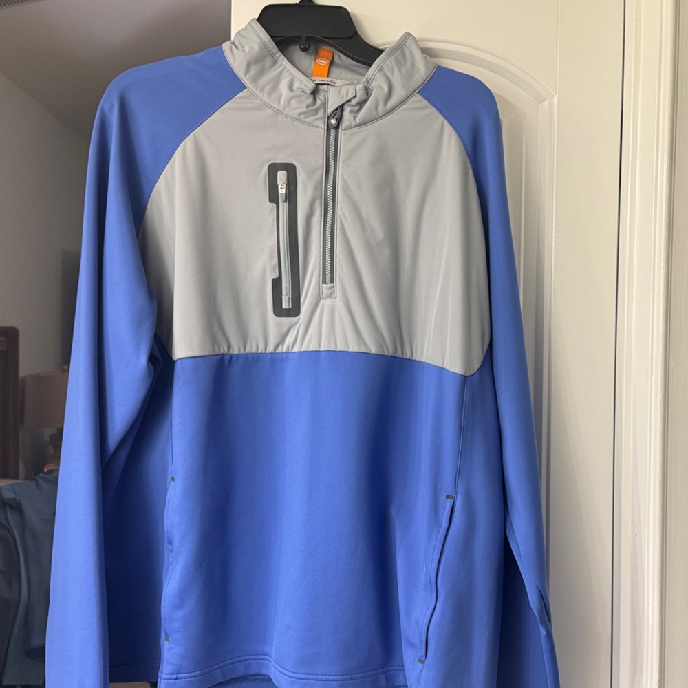 Peter Millar Blue and Gray Windbreaker